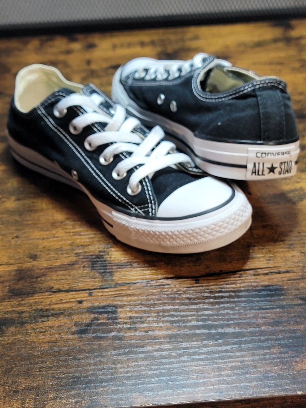 Converse All Star Low Top Sneakers - Black & White - Picture 6 of 9